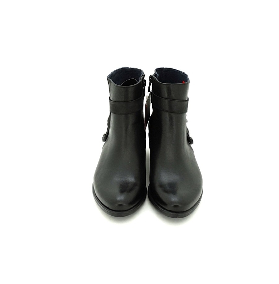 Mujer FLUCHOS | Negro Botin Piel Alegria Dorking By Fluchos