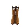 Mujer ALPE | Cuero Serraje Piel Bota Cowboy Pespuntes Cecile Alpe