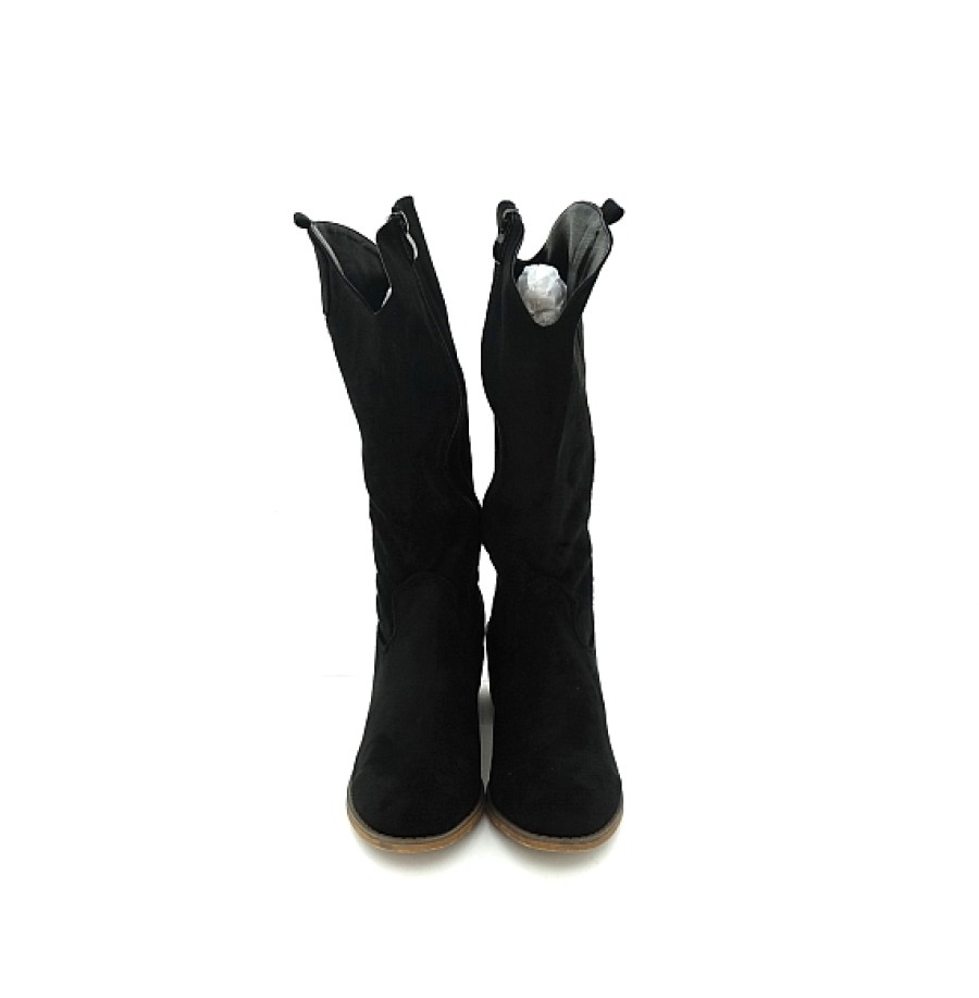 Mujer MIA ROCK | Negra Bota Campera Microfibra