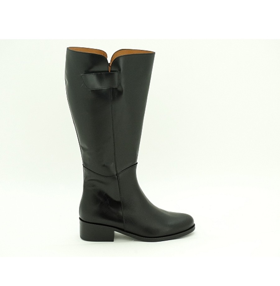 Mujer MARROQUI | Bota Alta Piel Cana Ancho Especial