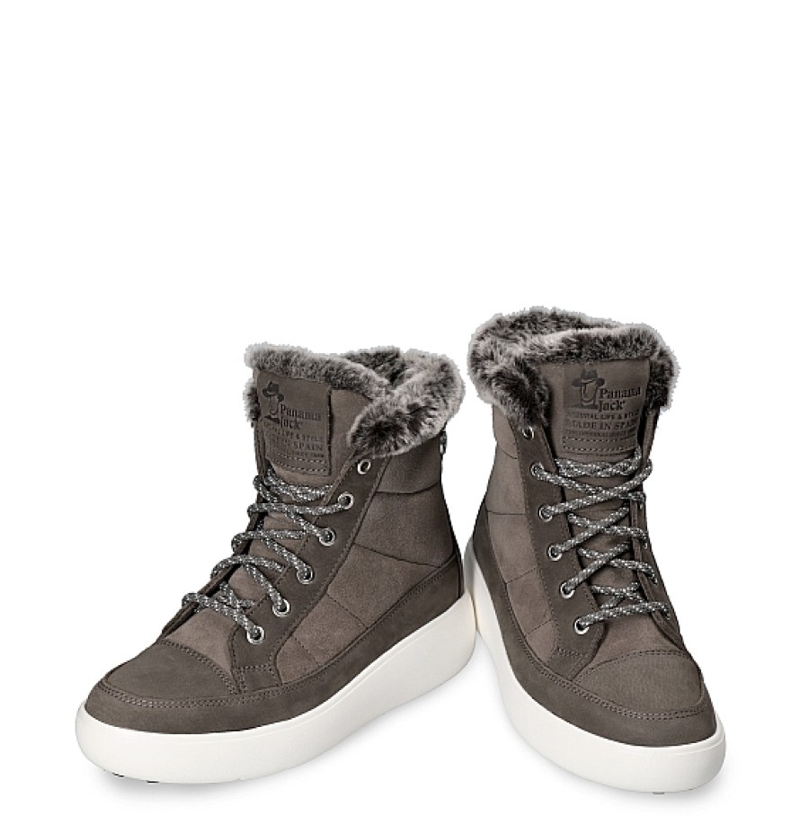 Mujer PANAMA JACK | Bota Piso Deportivo Piel Forro Pelo Raquel Panama Jack