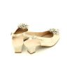 Mujer JUAN MAESTRE | Zapato Descubierto Flor Picos - Ancho