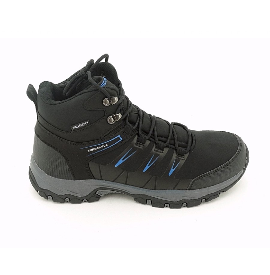 Hombre NICOBOCO | Waterproof Trekking Bota Negra Ganchos