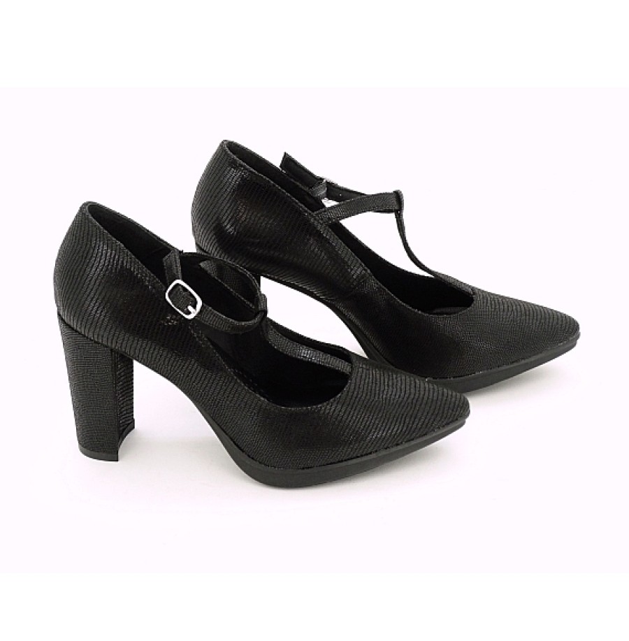 Mujer DANIELA VEGA | Tejus Zapato Mercedes T Con Tacon Ancho