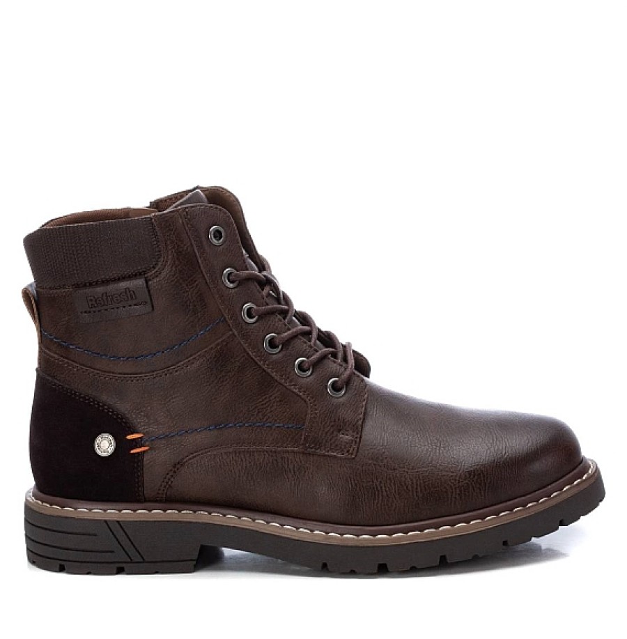 Hombre REFRESH SHOES | Marron Bota Cordones Hombre