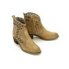 Mujer B.D.A | Botin Piel Campero Calados Cremallera