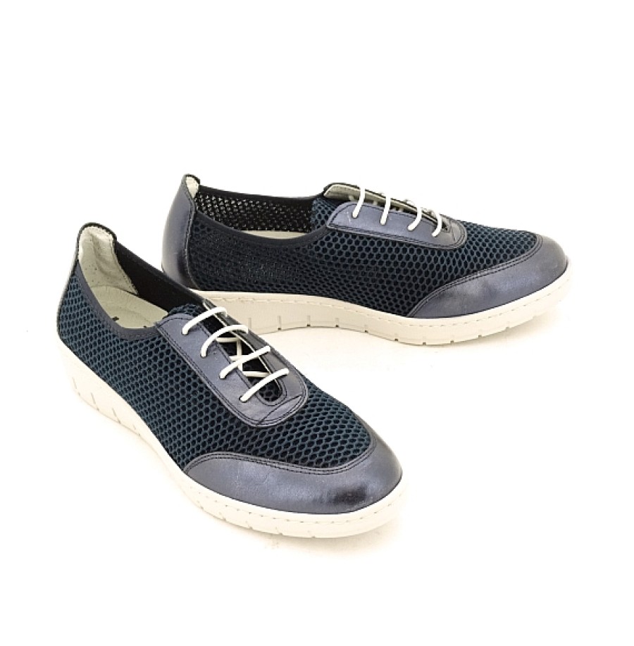 Mujer NOTTON | Zapato Cordon Rejilla Ancho Plantilla