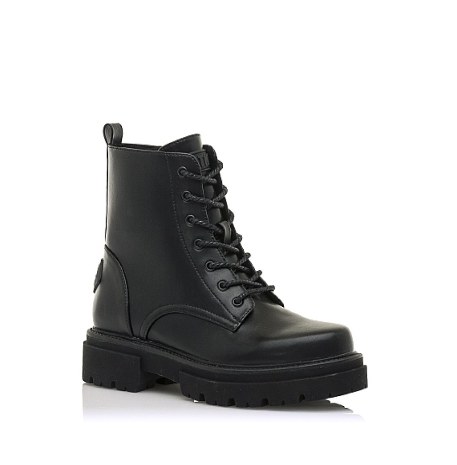 Mujer MTNG MUSTANG | Bota Baja Militar Cordones Piso Track Merc Mustang