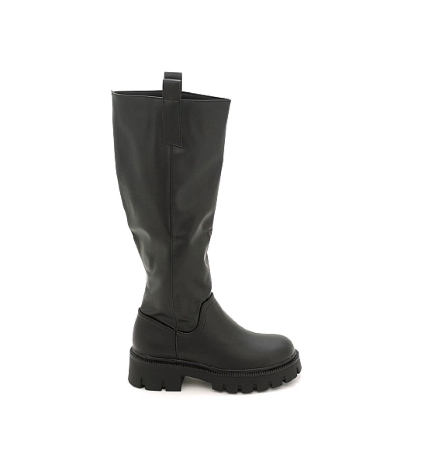 Mujer MIA ROCK | Bota Alta Lisa Estilo Militar