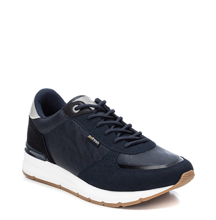 Hombre REFRESH SHOES | Marino Deportivo Polipiel Cordones