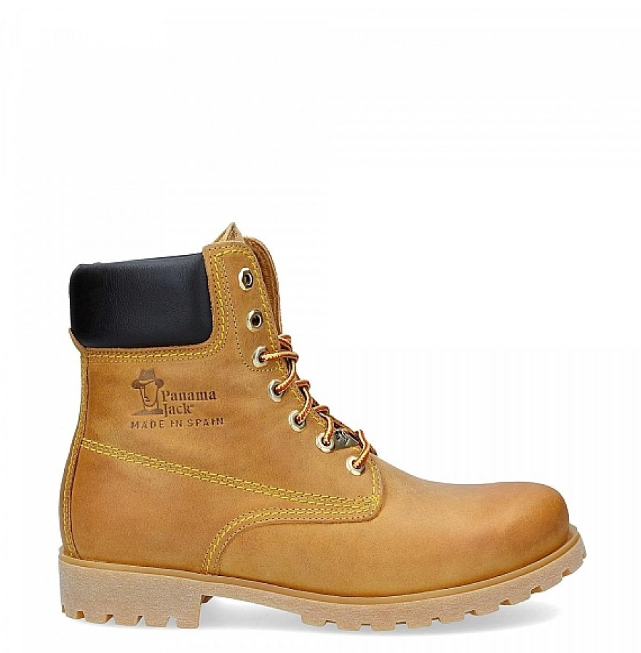 Hombre PANAMA JACK | Panama 03 Bota Vintage Cuello Marron Cordones Panama Jack