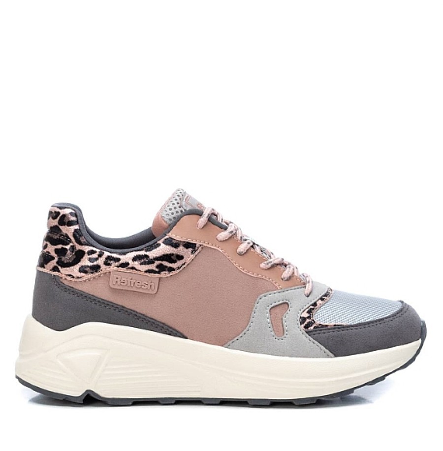 Mujer REFRESH SHOES | Gris Nude Sneaker