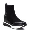 Mujer XTI Footwear | Negro Botin Cuna Elastico Antelina