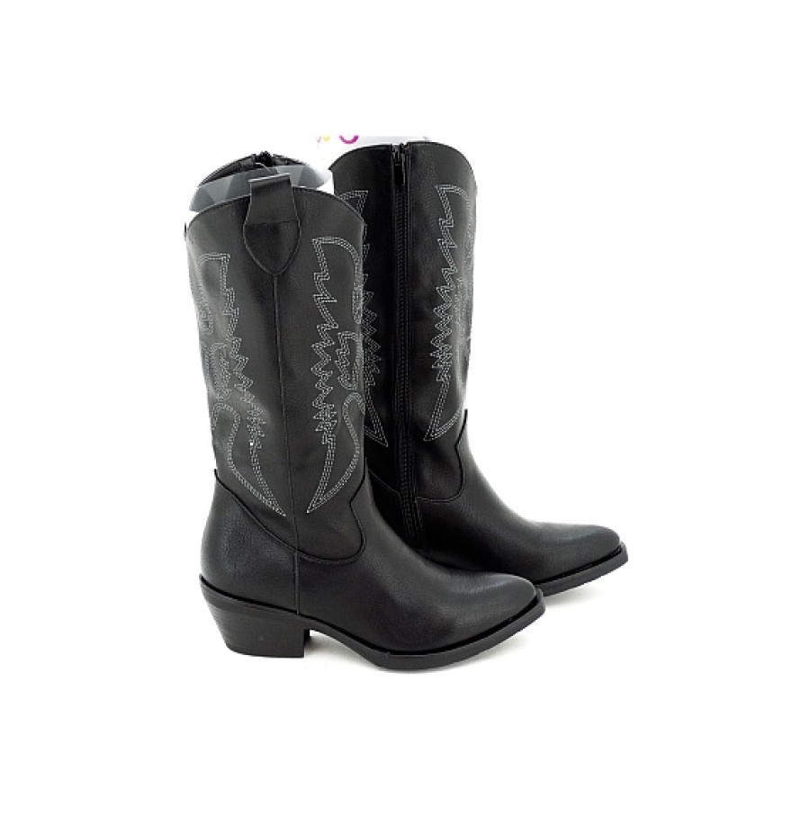 Mujer N'AMORE | Bota Campera Cowboy Pespuntes