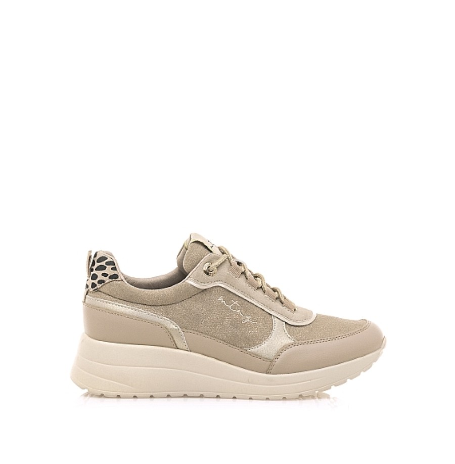 Mujer MTNG MUSTANG | Beig Sneaker Lana Mustang