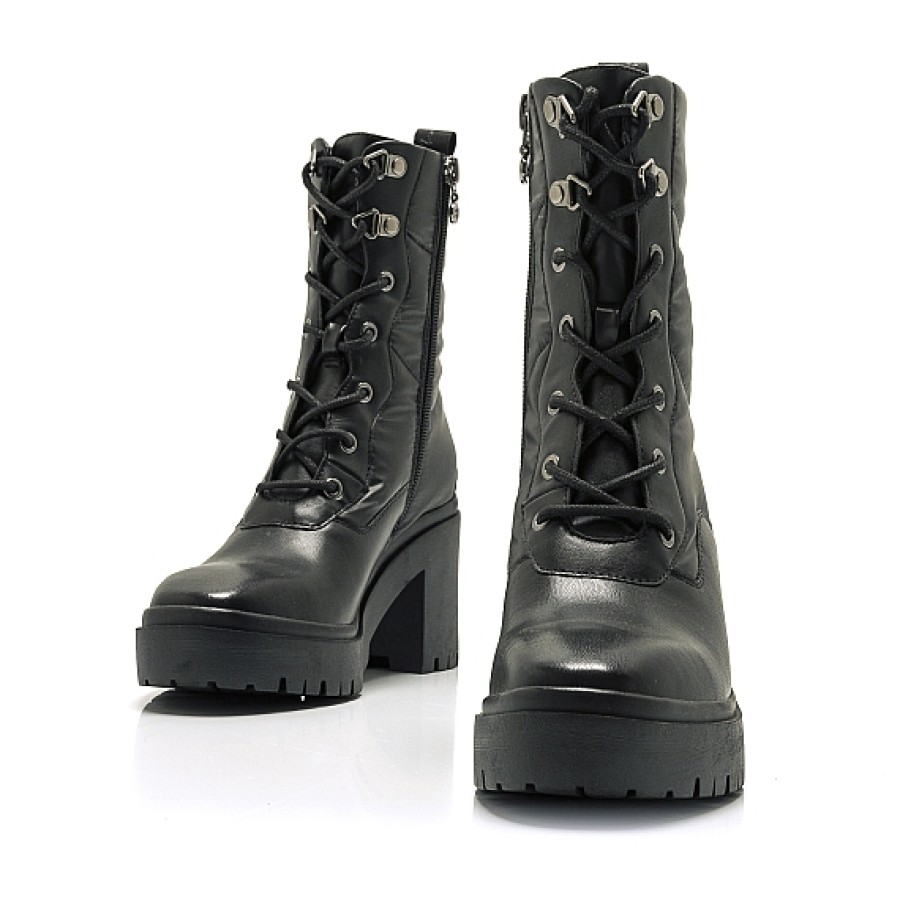 Mujer MARIA MARE | Botin Acolchado Cordones Tacon Bloque Ginza