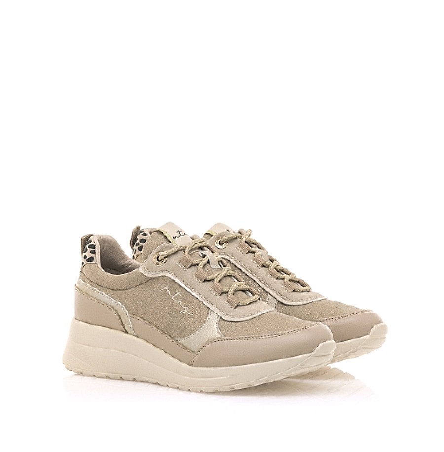 Mujer MTNG MUSTANG | Beig Sneaker Lana Mustang