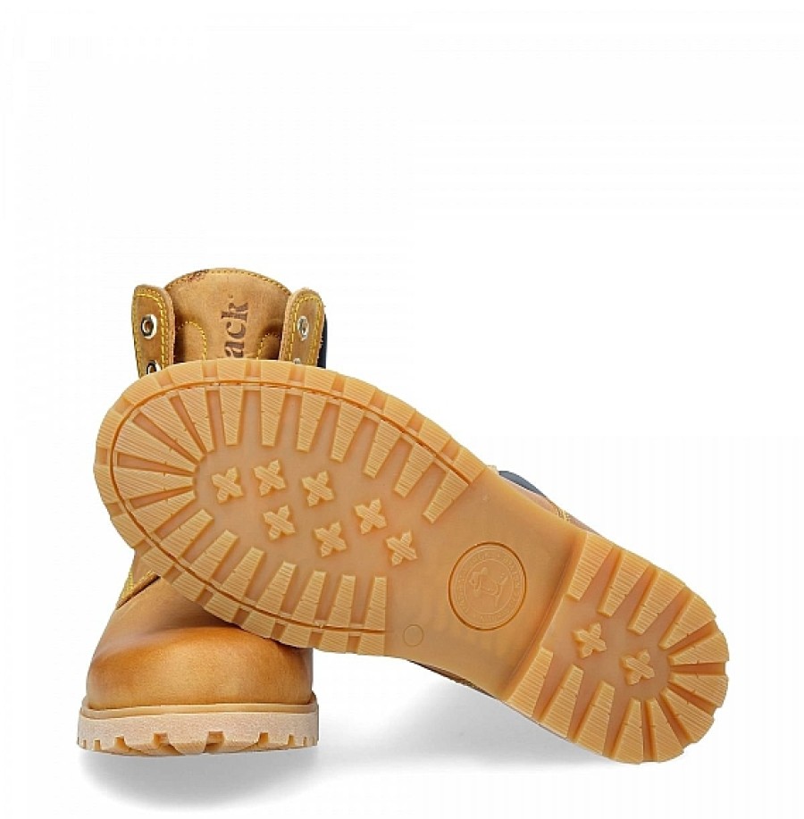 Hombre PANAMA JACK | Panama 03 Bota Vintage Cuello Marron Cordones Panama Jack