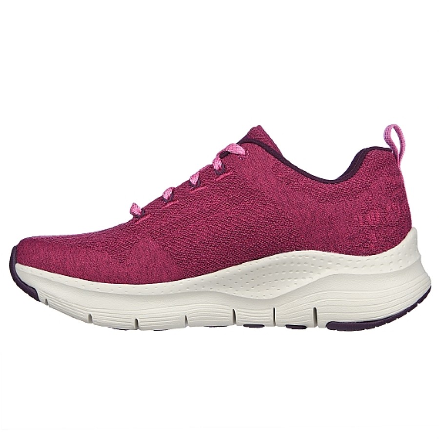 Mujer SKECHERS | Fucsia Deportiva Skechers Arch Fit Comfy Wave