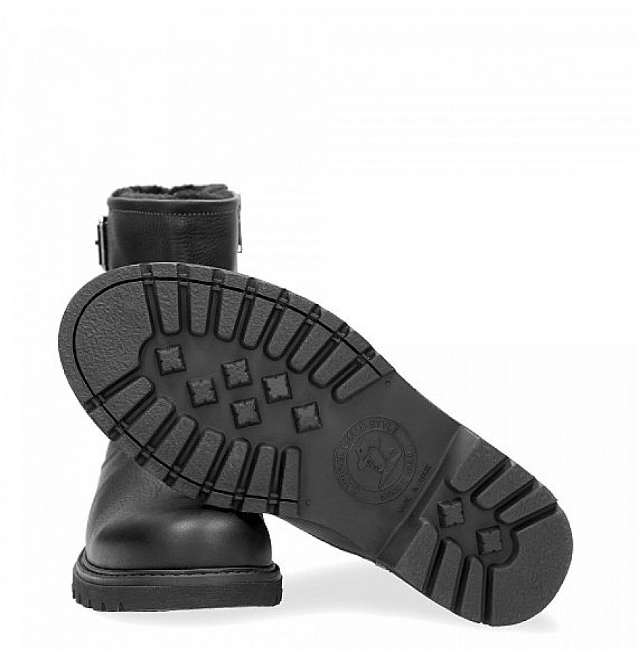 Hombre PANAMA JACK | Bota Piel Hebillas Con Forro Interior De Pelo Faust Panama Jack