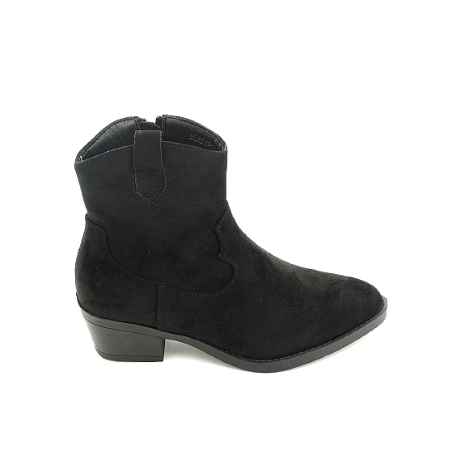 Mujer DAVINIA | Botin De Estilo Campero Con Tacon Y Cremallera