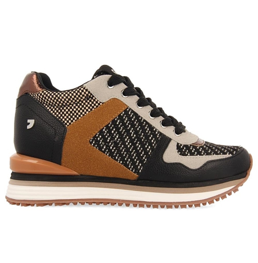 Mujer GIOSEPPO | Marron Texturas Sneaker Cuna Interior Sonlez Gioseppo