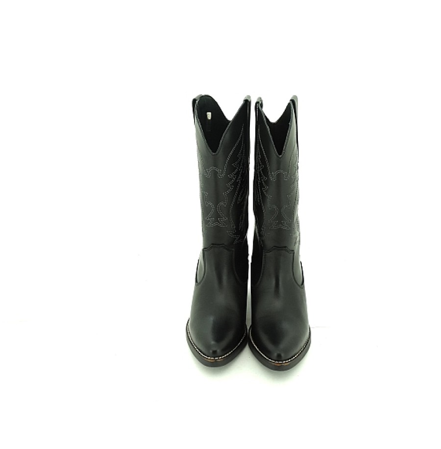 Mujer MARISCAL | Bota Cowboy Clasica Piel Negra