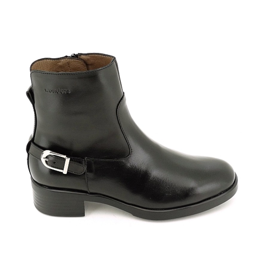 Mujer WONDERS | Botin Piel Hebilla Talon Wonders