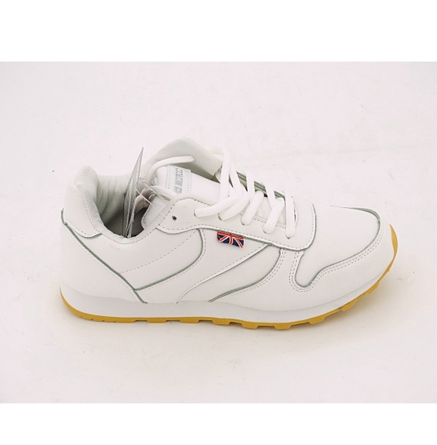 Mujer NICOBOCO | Wisly Blanco Sneaker Clasic Cordones
