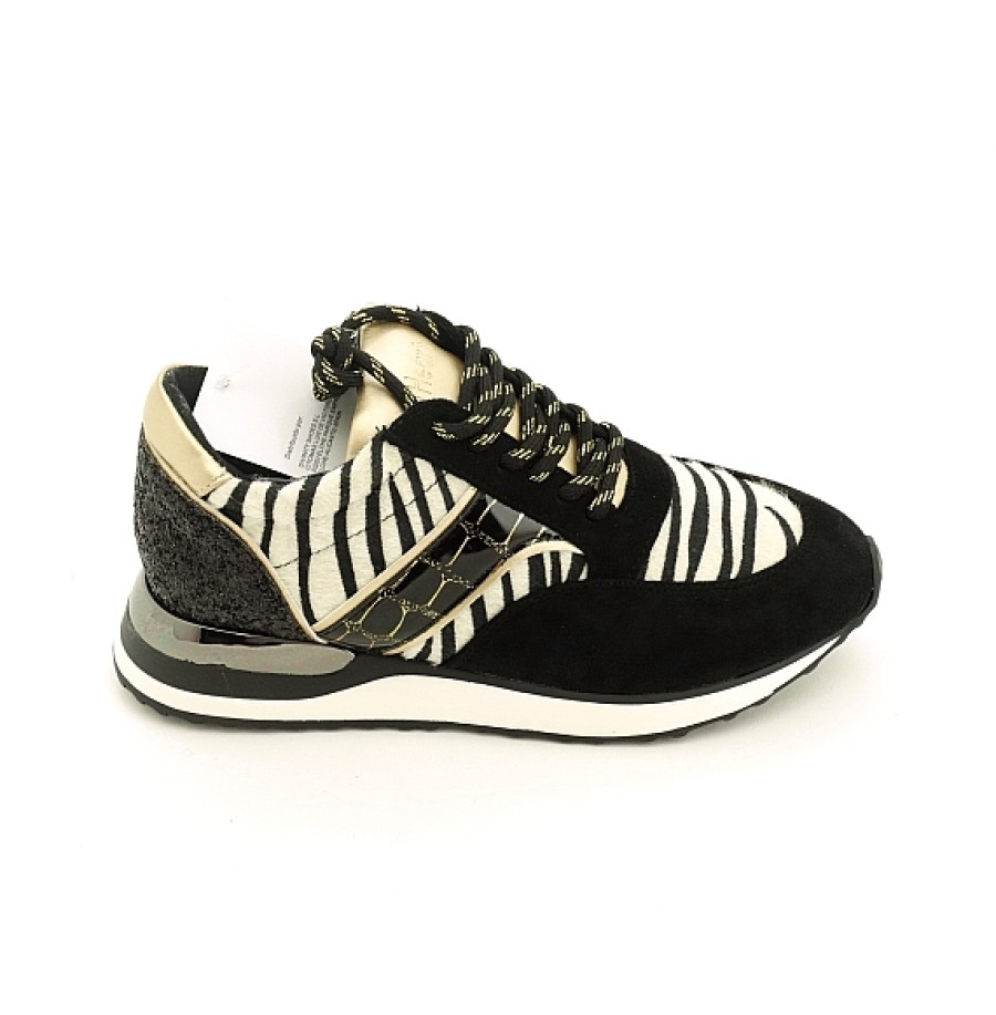 Mujer NIZAyZAS | Chic Sneaker Animal Print Detalles Oro