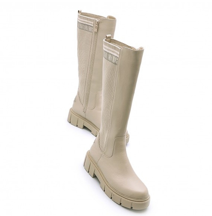 Mujer MTNG MUSTANG | Bota Alta Trasera Punto Elastico Mars Mustang
