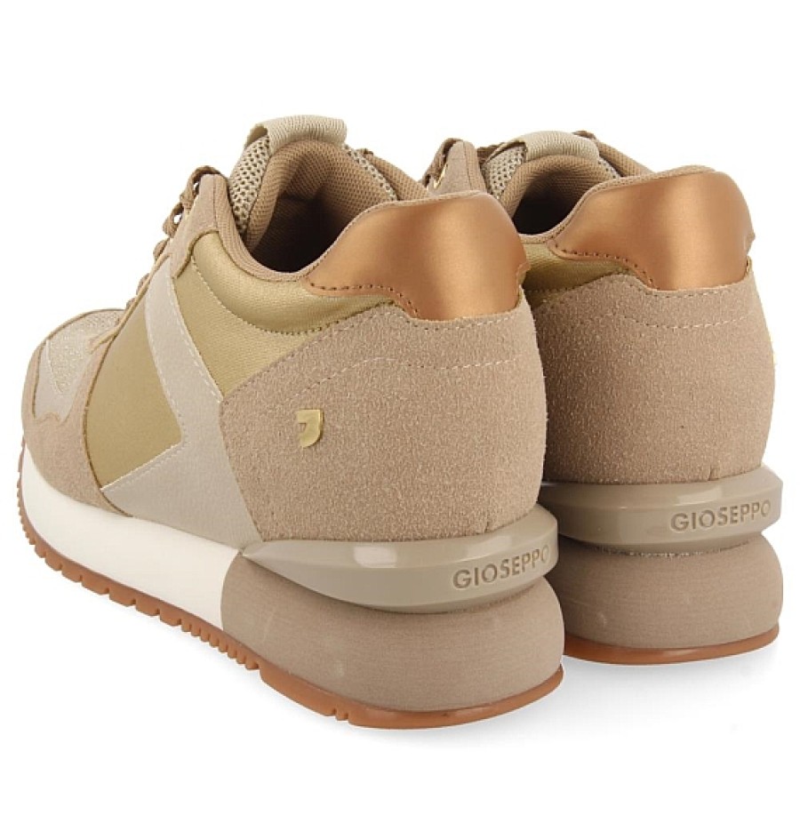Mujer GIOSEPPO | Taupe Oro Sneaker Cuna Interior Girst Gioseppo