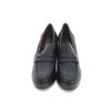 Mujer DAVINIA | Negro Mocasin Antifaz Tacon Ancho